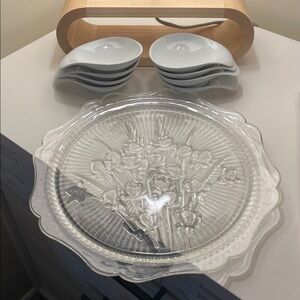 Serving Plate And 8 Tapas Plates